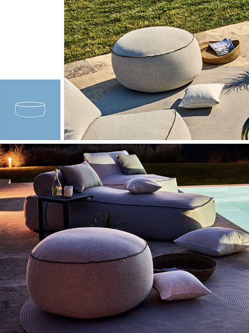 Weishäupl Lounge Hocker rund