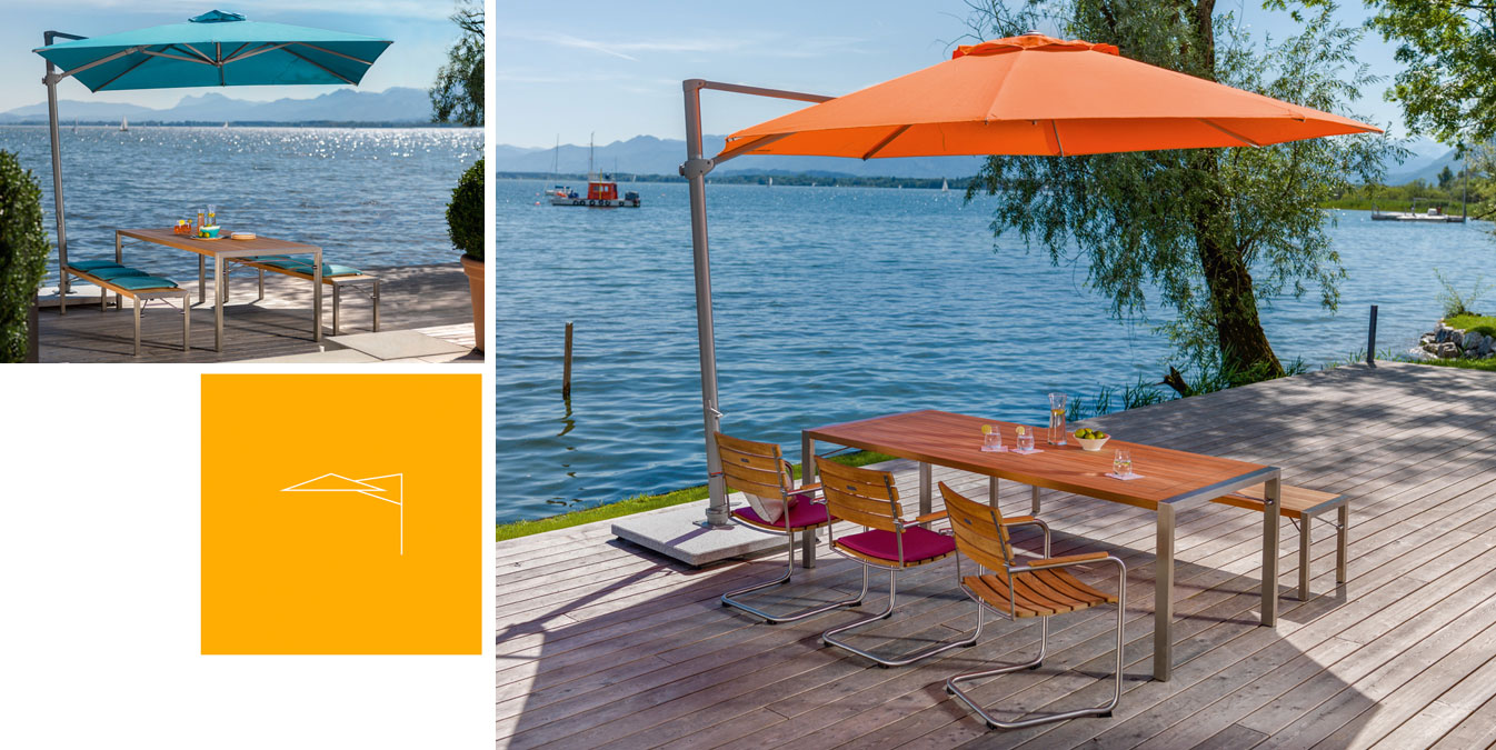 Sonnenschirm Freiarmschirm Weishäupl