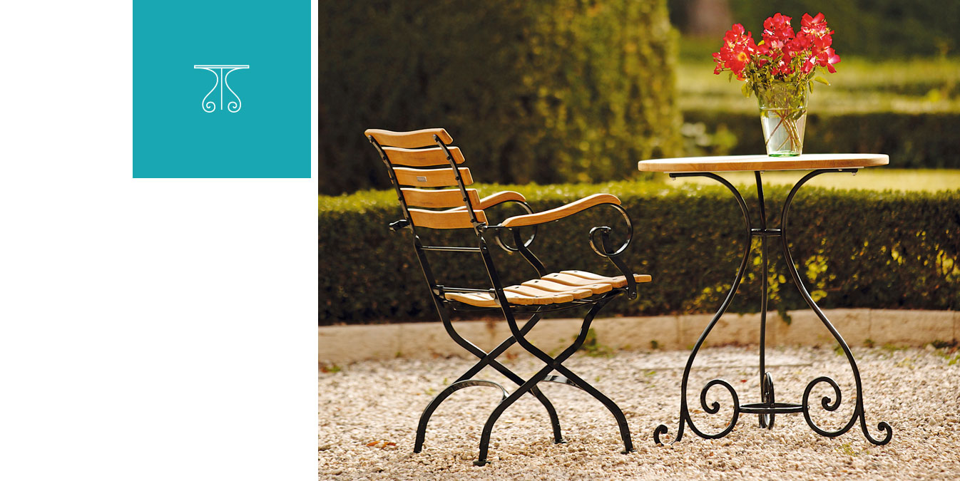 Weishäupl Tisch Schmiedeeisen Classic