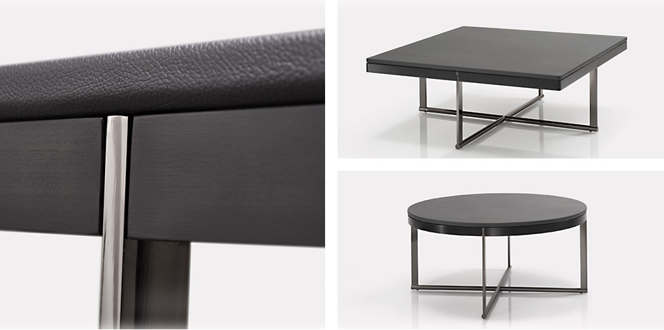 Die Tische der Serie „Bristol“ überraschen mit ungewöhnlichem Design und einer sehr speziellen Leichtigkeit, die sich durch das fein gearbeitete Gestell aus Nickel ergibt.